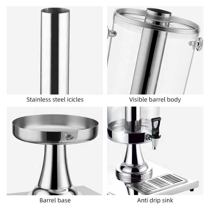 Wholesale 8/16/24L Buffet Equipment Stainless Steel Drink Fruit Juice Dispenser