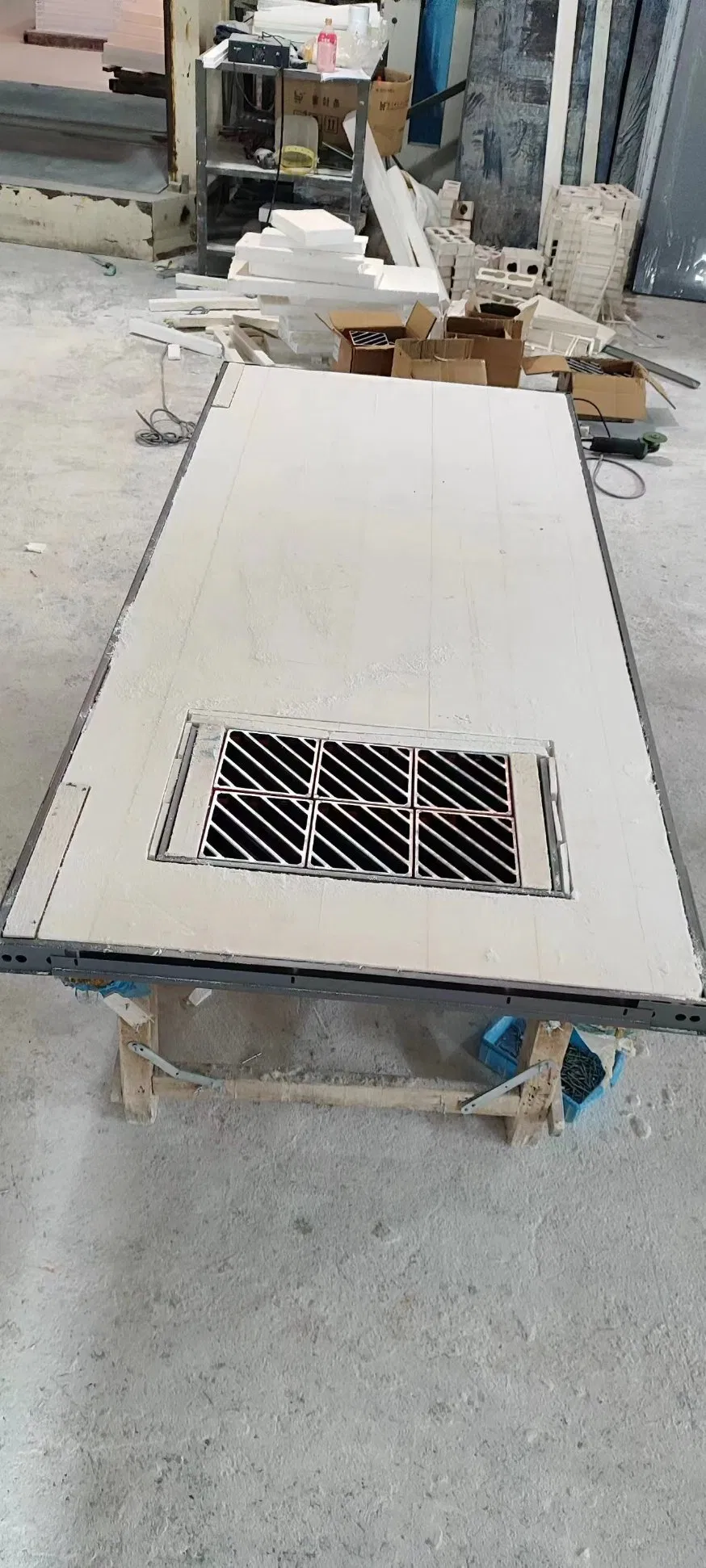 UL Listed 120 Minutes Fire Rated Louver Door with UL Certificated Fire Rated Louver on The Bottom