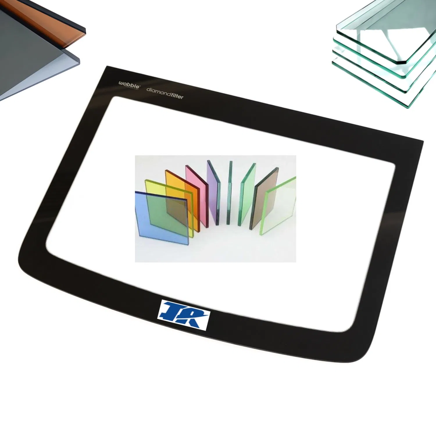 3.2mm Curved Float Tempered Glass for Washer Top Panel Cover