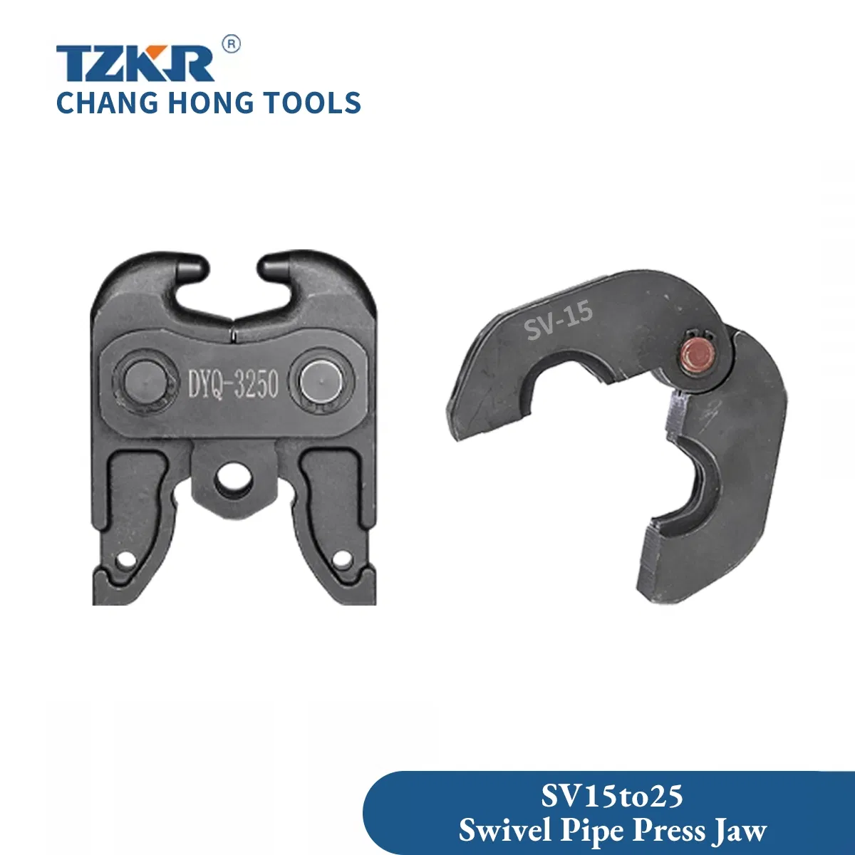 Sv15 Approx 180 Degree Angled Gimbal Swivel Pipe Press Jaw Universal Tool