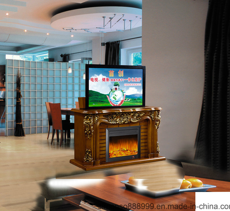 European Large Electric Fireplace TV Stand with APP Control
