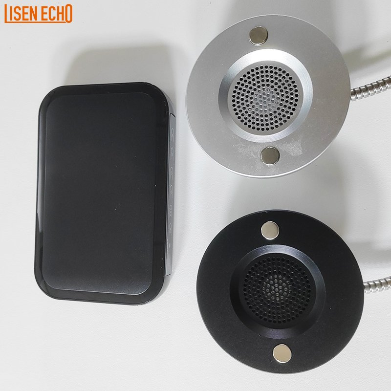 Single Cup Metal Ear Headphone Audio Magnetic Automatic Playback for Museums