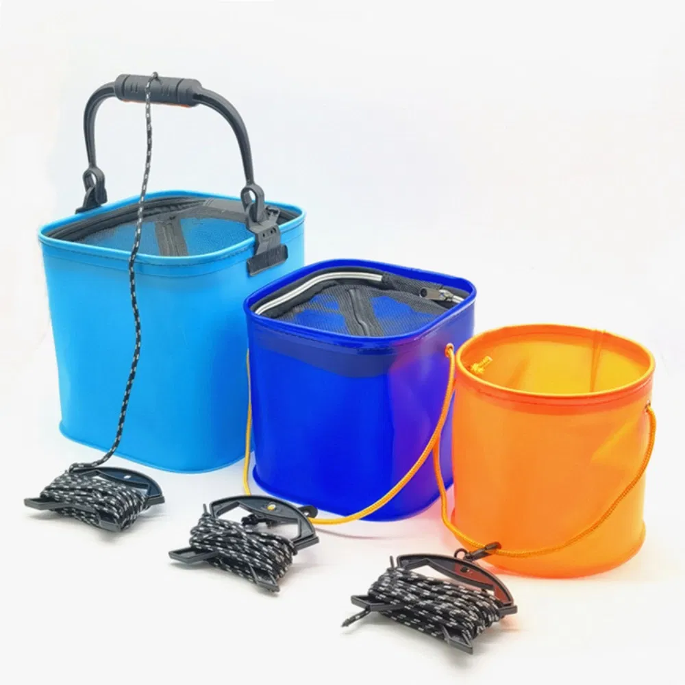 Collapsible Fishing Bucket, Portable Fishing Collapsible Bucket Folding Barrel Bl23457