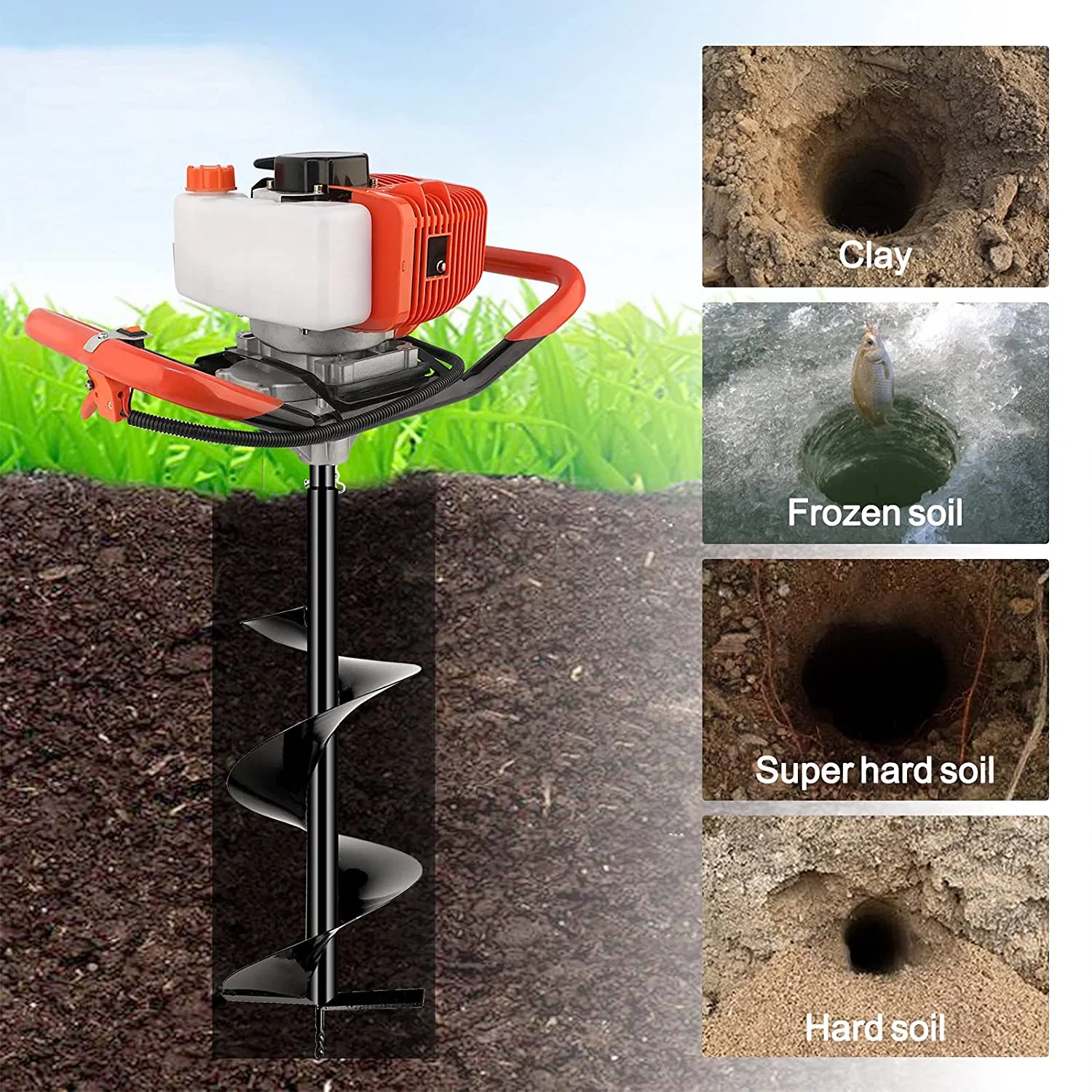 520b Exquisite Workmanship Earth Auger Drill Post Hole Digger Price