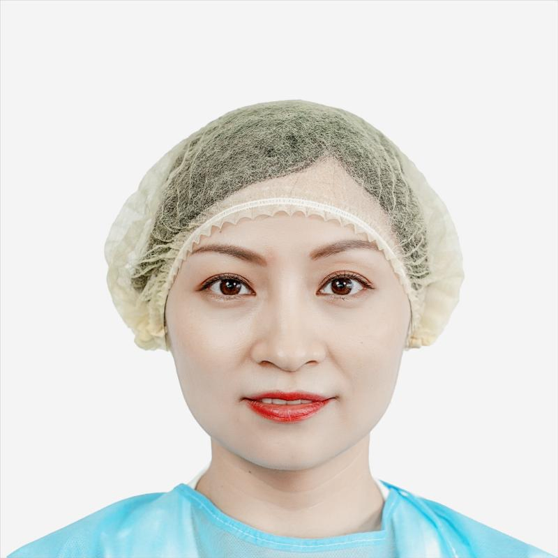Non Medical Disposable Bouffant Clip Mob Cap with Protection From The Dust