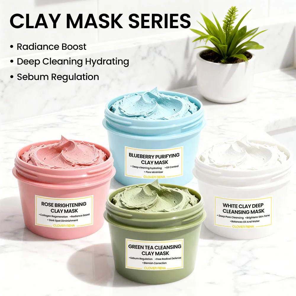 Rose Organic Vitamin C Mud with Glycerin for Face Moisturizing & Acne Treatment Deep Cleanse All Skin Types