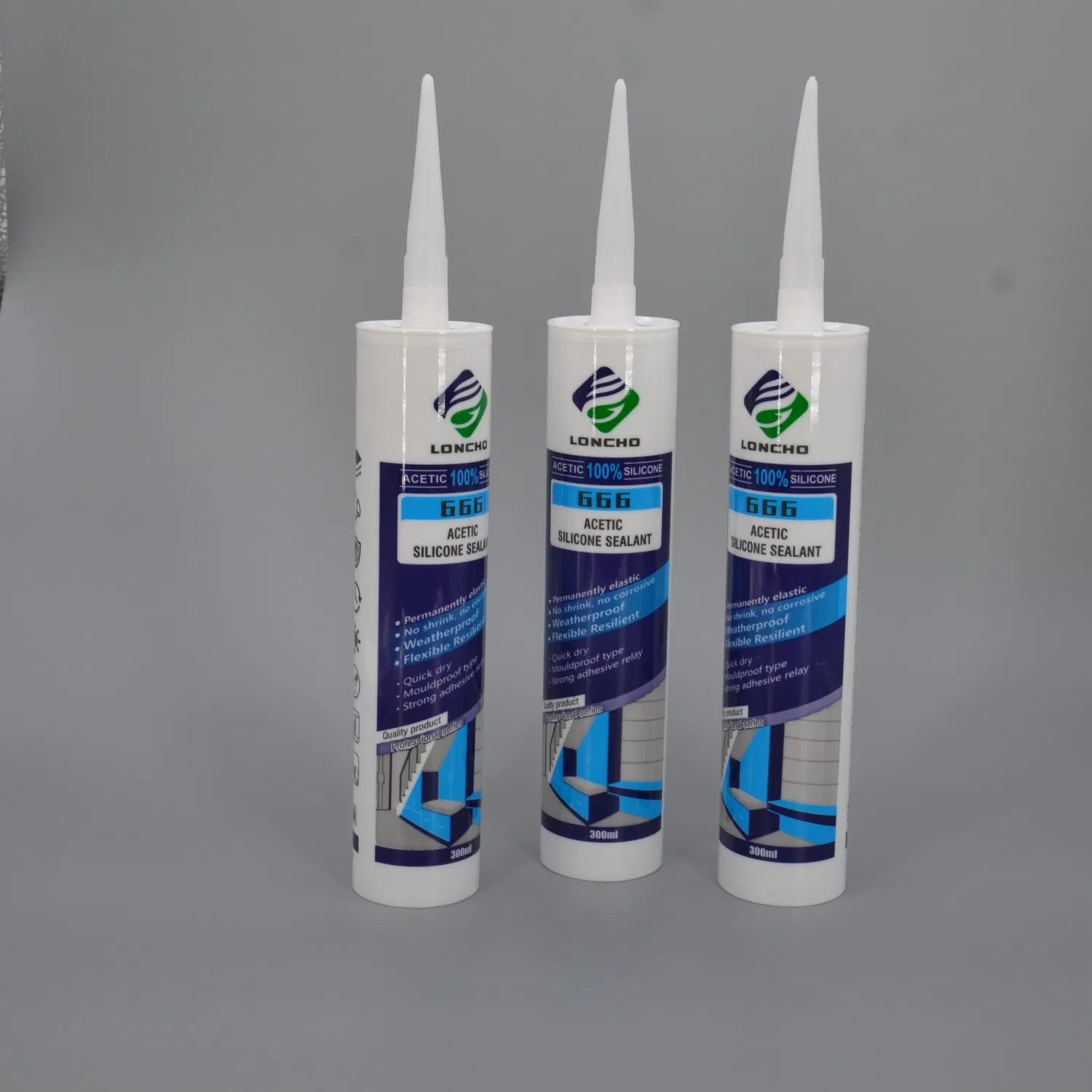 Acetic Silicone Sealant with Anti-Yellowing for Wet Applications