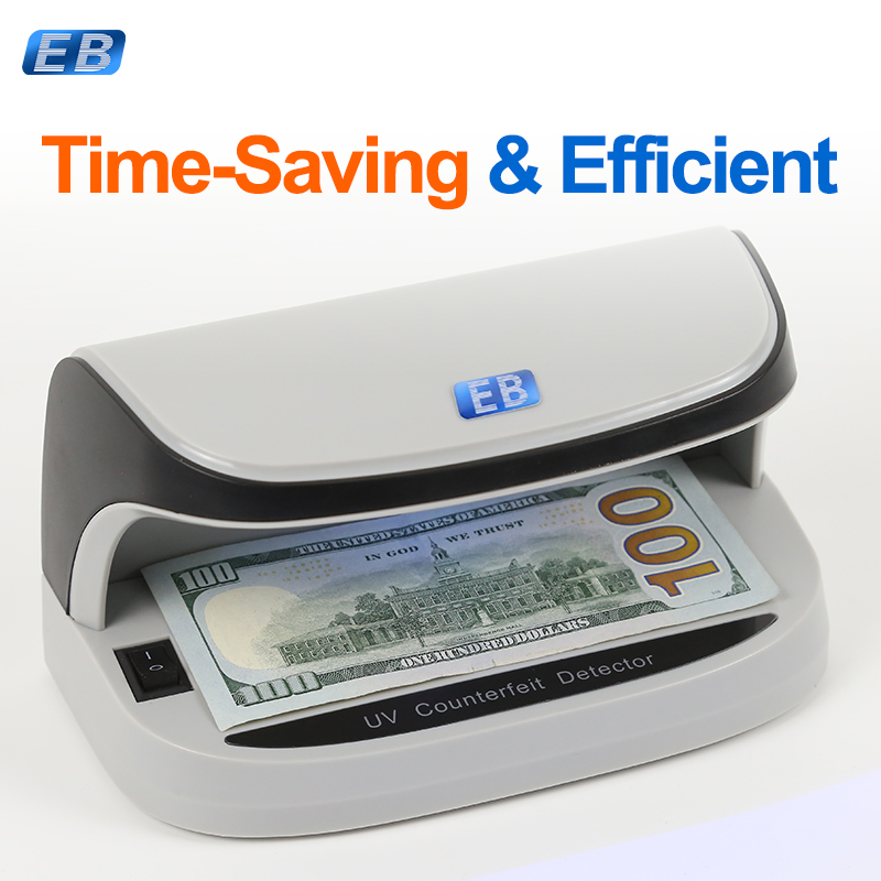 DC-09 Portable UV LED Money Detector with Auto On/Off for Bills Passports Credit Cards Rechargeable Battery