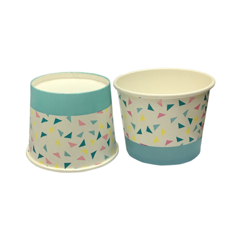 8oz Single Wall/Double Wall Disposable Paper Cup for Cold Ice Cream Taken