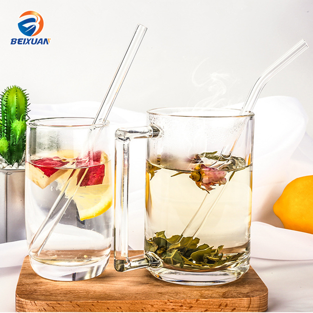 High Borosilicate Glass High Temperature Resistance Curved Glass Straw
