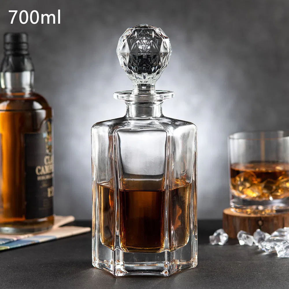 650ml Empty Liquor Spirits Glass Premium Whisky Fruit Wine Glass Bottles for Vodka Gin