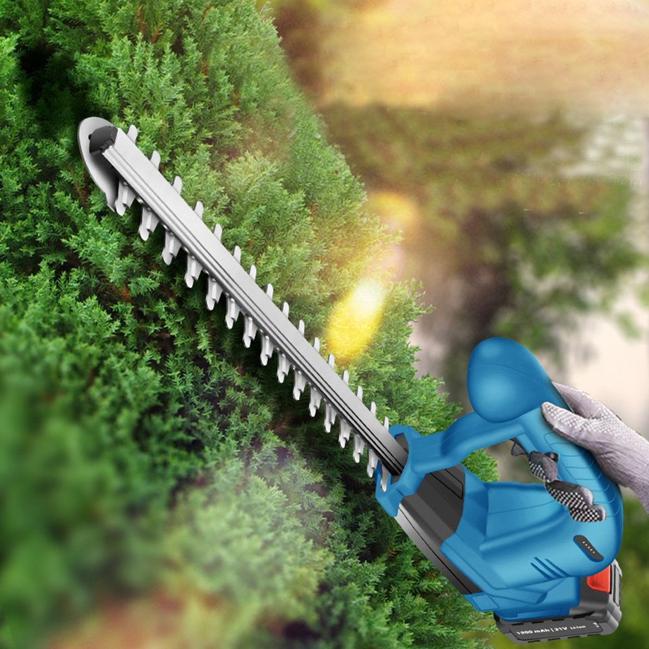 Dual Blade Electric Hedge Trimmer for Garden and Lawn Maintenance