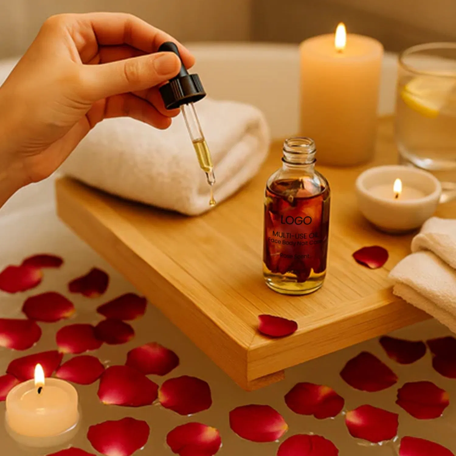 OEM Multi-Purpose Rose Oil: Anti-Bacterial, Skin Rejuvenation, Muscle/Joint Relax, Aromatherapy Disinfection