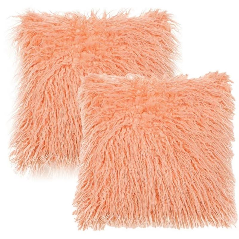 Mongolian Fake Fur Cushion of Pillow Baby Wholesale Outdoor Pation Cover