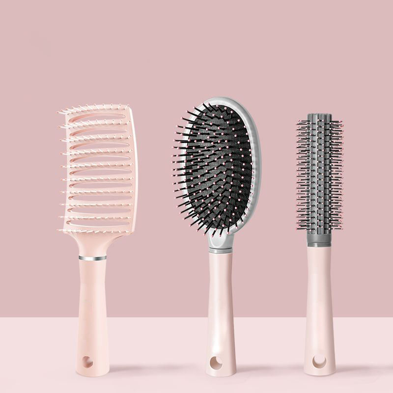 Wholesale Custom Curved Vent Hair Brush Plastic Anti Static Air Cushion Brush