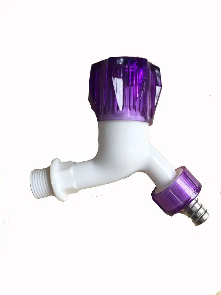 Made in China Customized Color Plastic Washing Machine Water Faucet Ball Bibcock Garden Hose Outdoor Water Faucet