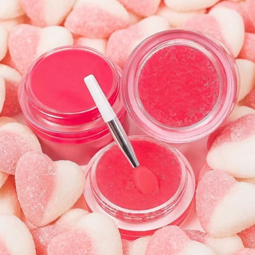 Private Label Organic Lip Balm Exfoliating Sugar Strawberry Lip Scrub