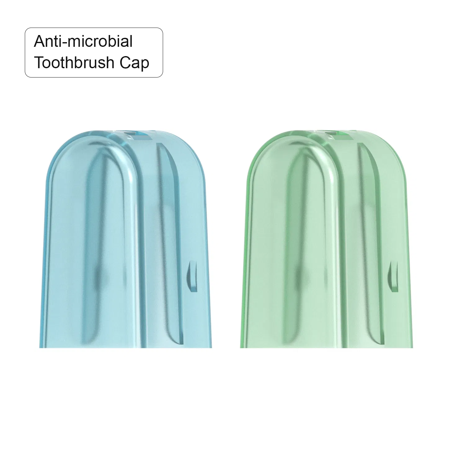 Transparent Portable Toothbrush Box Head Protective Head Cover Travel Case