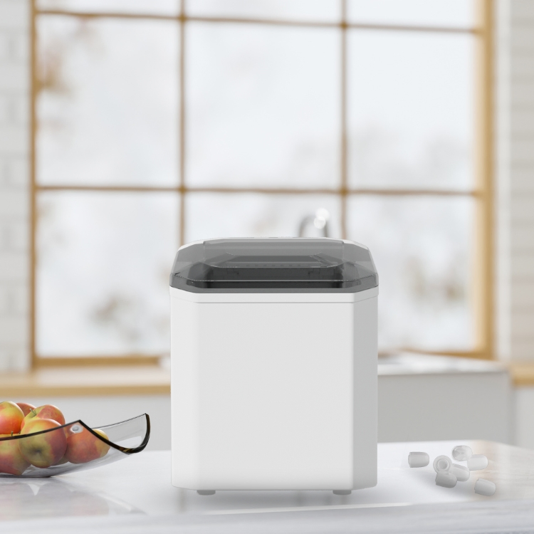 12 Kg Desktop Household Ice Maker with Pop-up Ice and Self-Cleaning Function