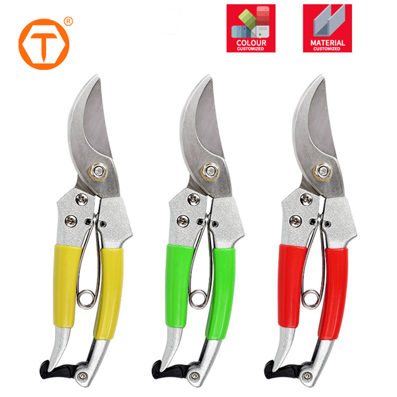 65mn Hand Plant Trimmer Alloy Manual Pruning Shear Cutter Garden Scissors Secateurs for Pruning