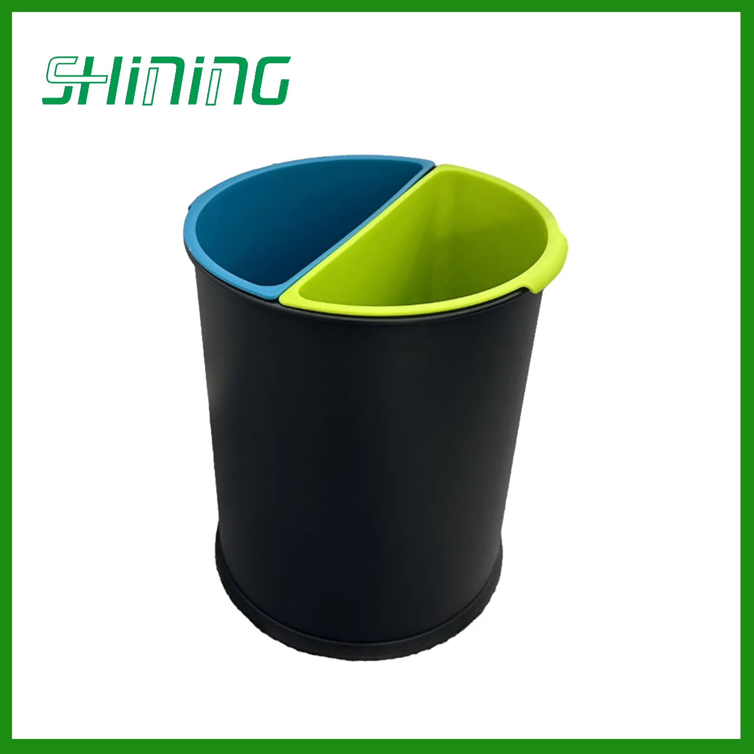 Dual Trash Can with Two Compartments for Hotel