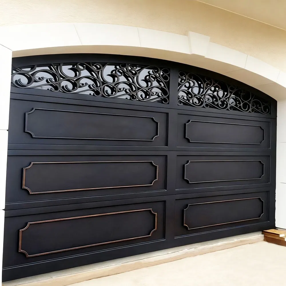 Aluminum Frame High End Sectional Door with Secure Remote Control System