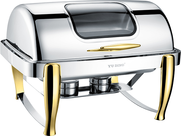Stainless Steel Hollow Bottom Rectangular Chafing Dish with 9L