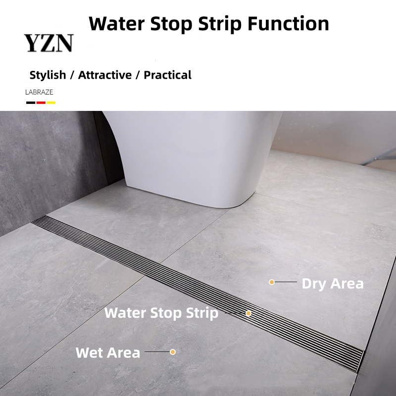 Стильный напольный трап для ванной и балкона