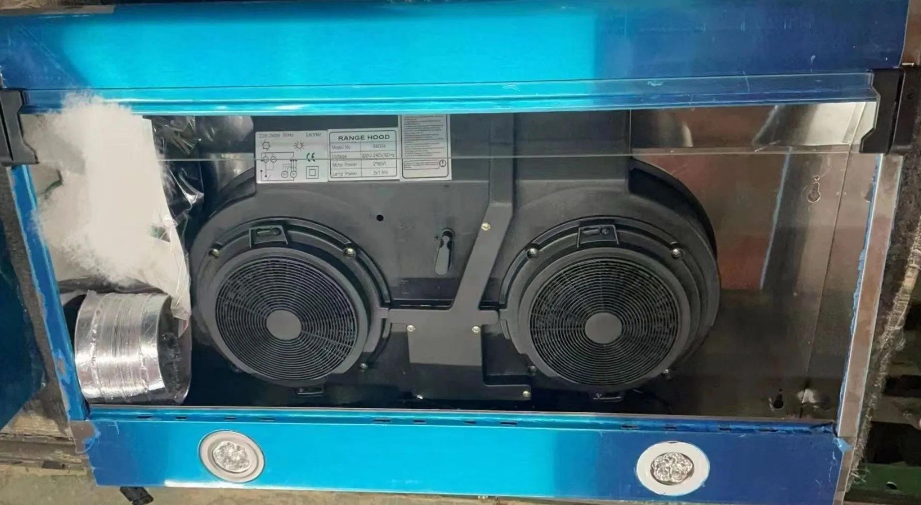 Under Cabinet Copper Motor Kitchen Air Exhaust Slim Range Hood