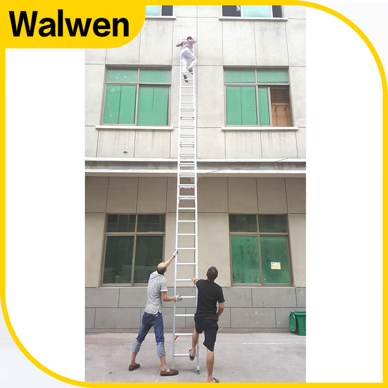 6m to 12m Aluminum&Aluminium Telescopic&Extension Firefighting Rope Ladder with 2*20step