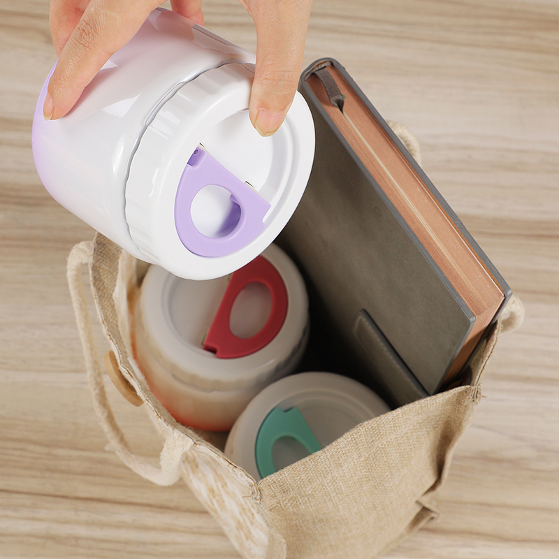 Aohea 18/8 350ml/250ml Double Wall Stainless Steel Vacuum Insulated Jar Leak Proof