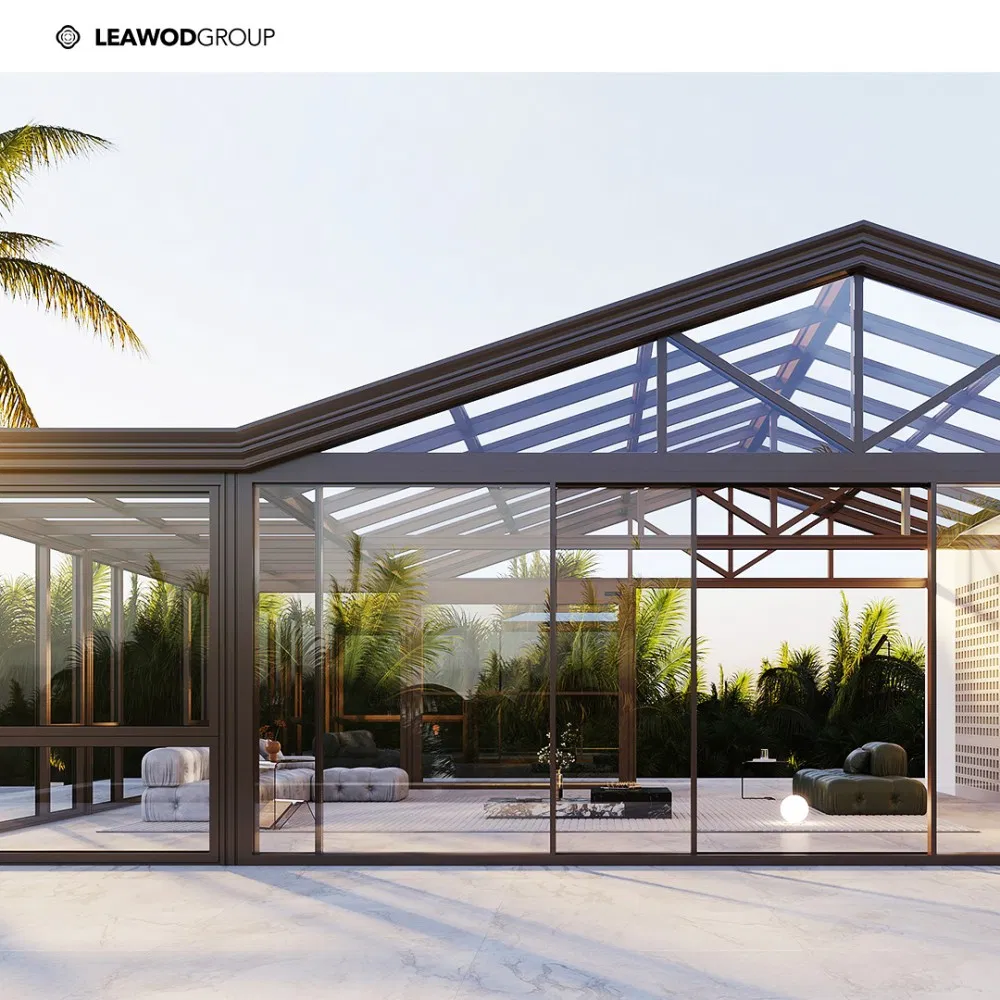 High-End Design Customization Aluminum Glass House Sunroom for Villa