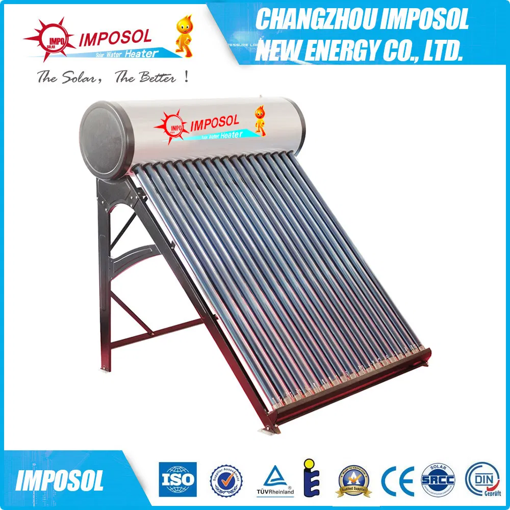 Imposol Copper Heat Pipe Solar Vacuum Tube Water Heater in China