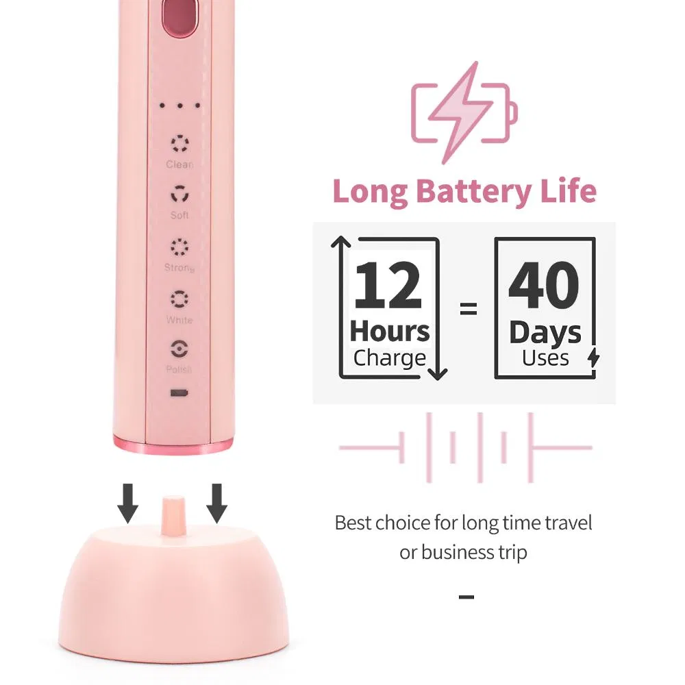 Adult Automatic Whitening Rechargeable Customized Prevent Sanitizer Sonic Electric Toothbrush