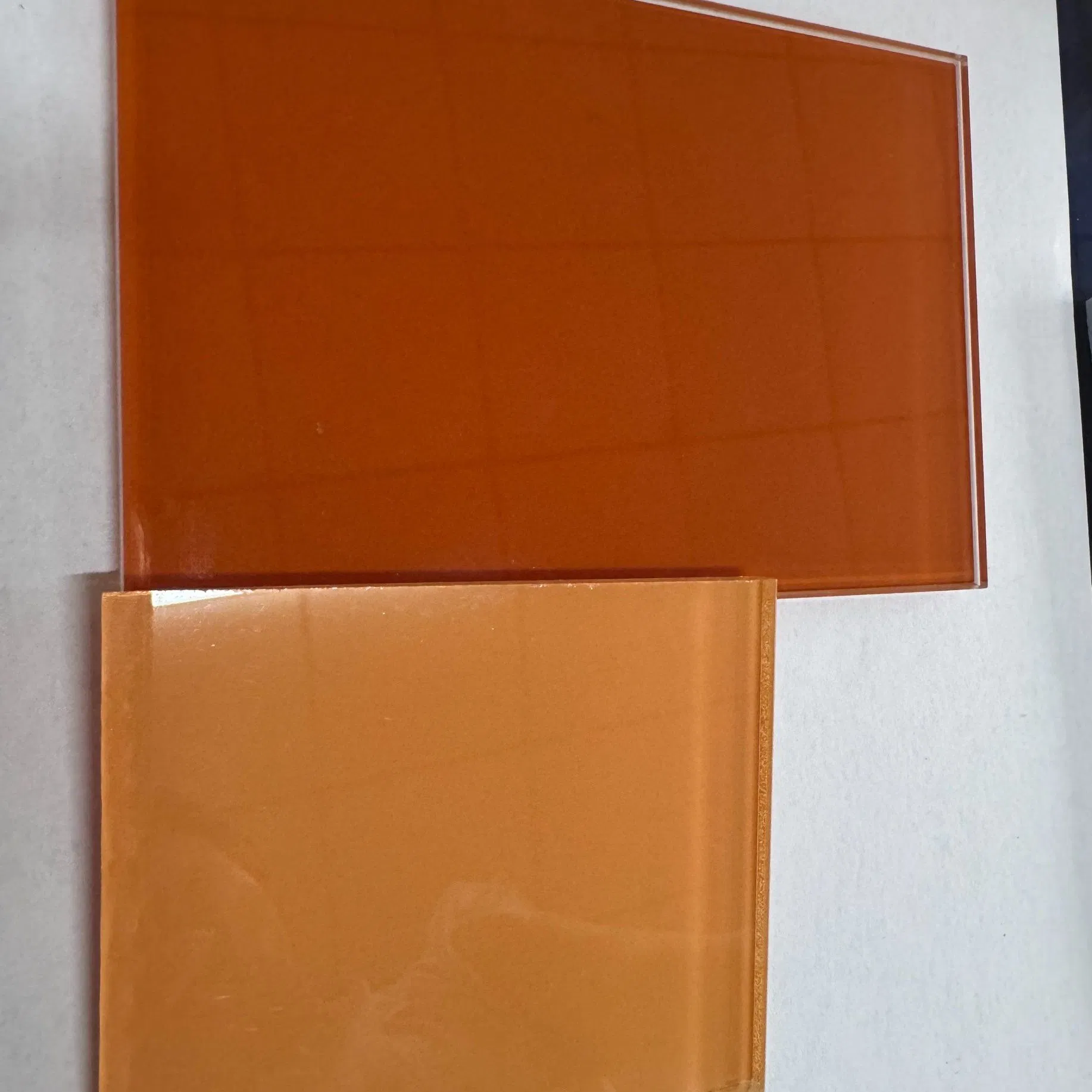 Hotel Project Customized Painted Art Glass Panels for Wall Cladding