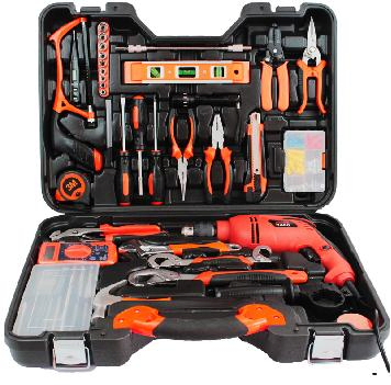 Behappy 112 PCS Household Electric Hand Tools Set