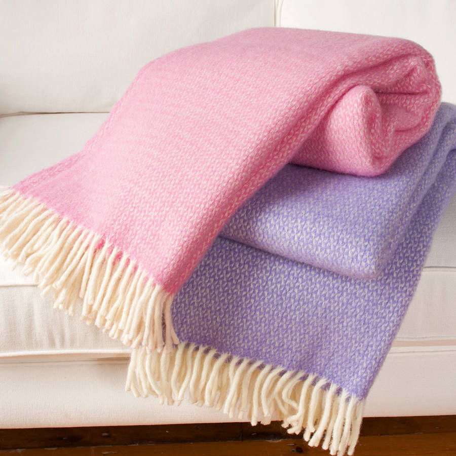 High Quality Thick Soft Fashion Pure Wool Blanket
