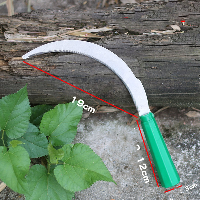 Popular All-Steel Sickle Agricultural Serrated Scythe Cutting Corn Home Use Sickle