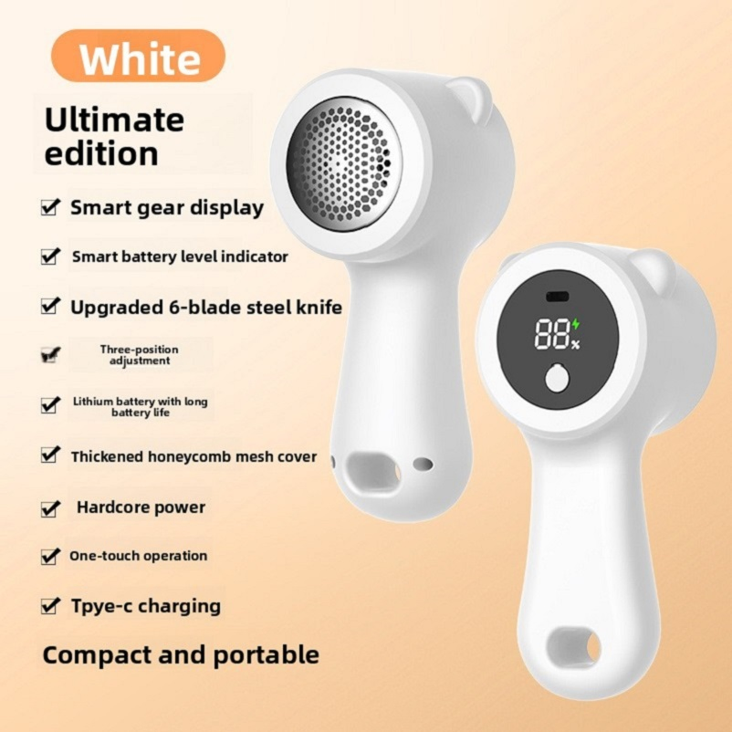 LED Display Rechargeable Portable Sweater Fabric Shaver Electric Lint Remover