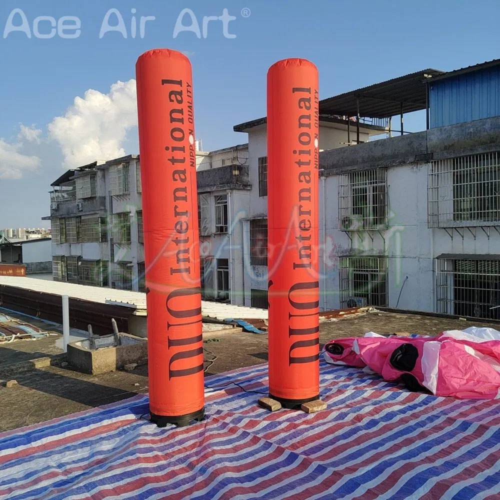 Customized 3mh Inflatable Standing Pillars Column with LED Lighting for Club Bars Decoration