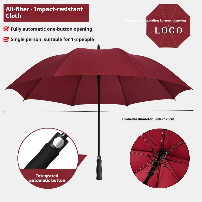 Зонт для гольфа с кастомным принтом, автомобильный