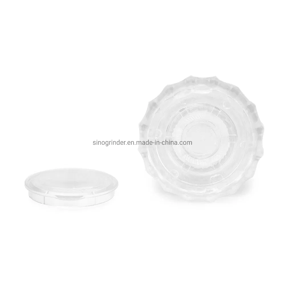 Transparent Glass Jar Salt and Pepper Grinder Spice with Ceramic Grind Core