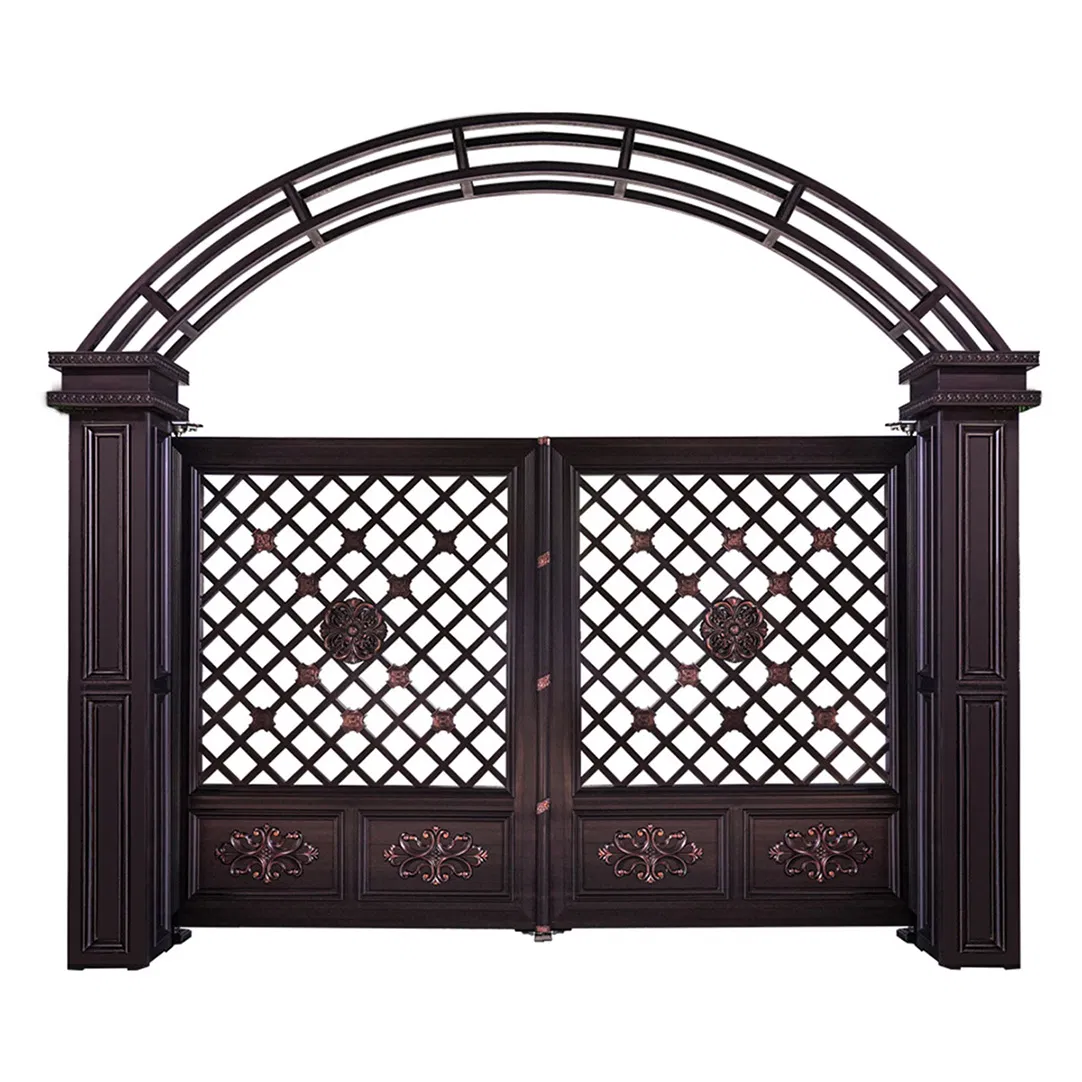 China Factory Convenient and Mildewproof Characteristic Aluminum Garden Entrance Gate
