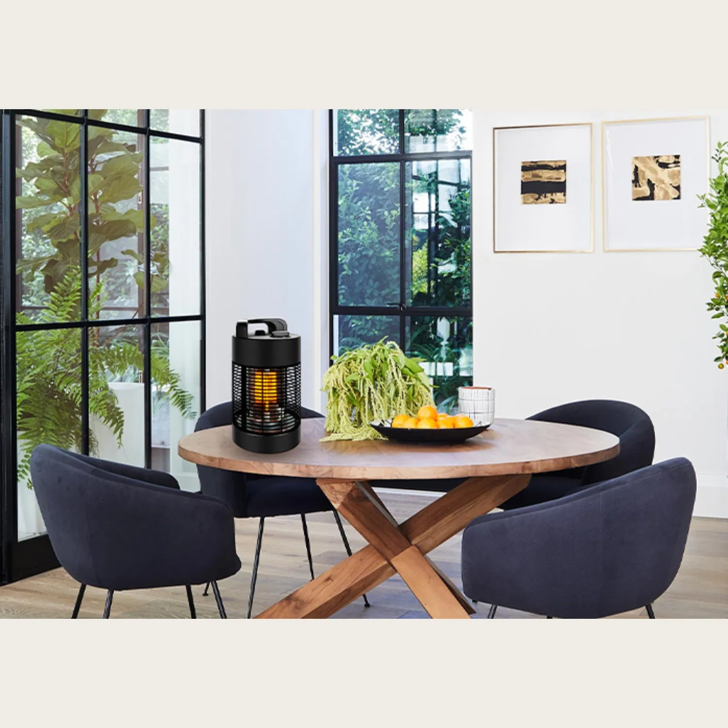 Household Electric Infrared Heater Waterproof Portable Infrared Tower Heater with 360 Degrees Oscillation