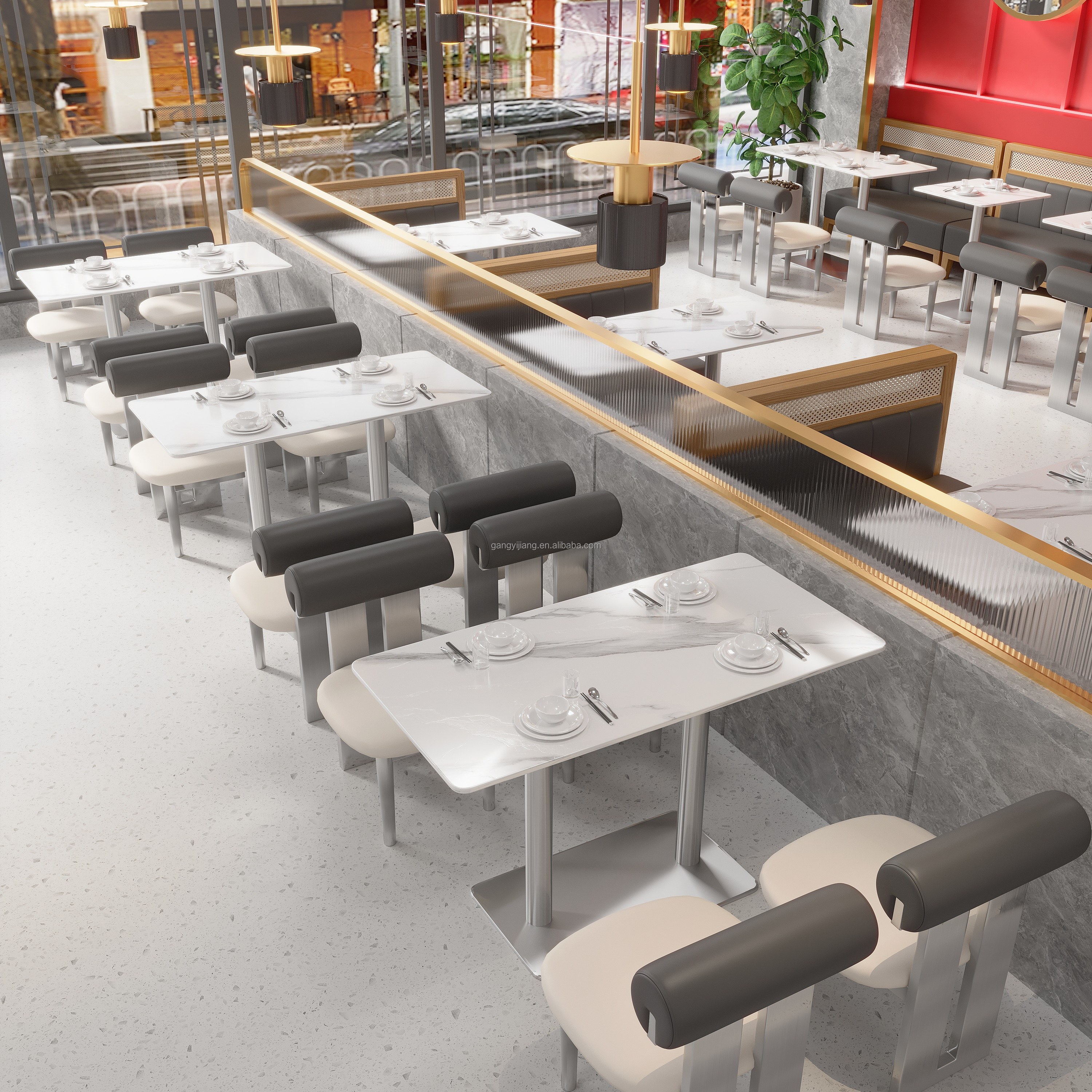 Столы обеденные металлические для ресторанов