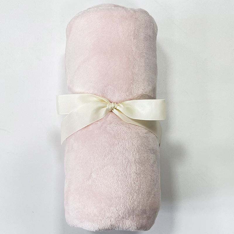 Home Plain Bedding Sofa Chair Travel Outdoor Silk Polyester Coral Flannel Sherpa Shaggy Fleece Throws Blanket