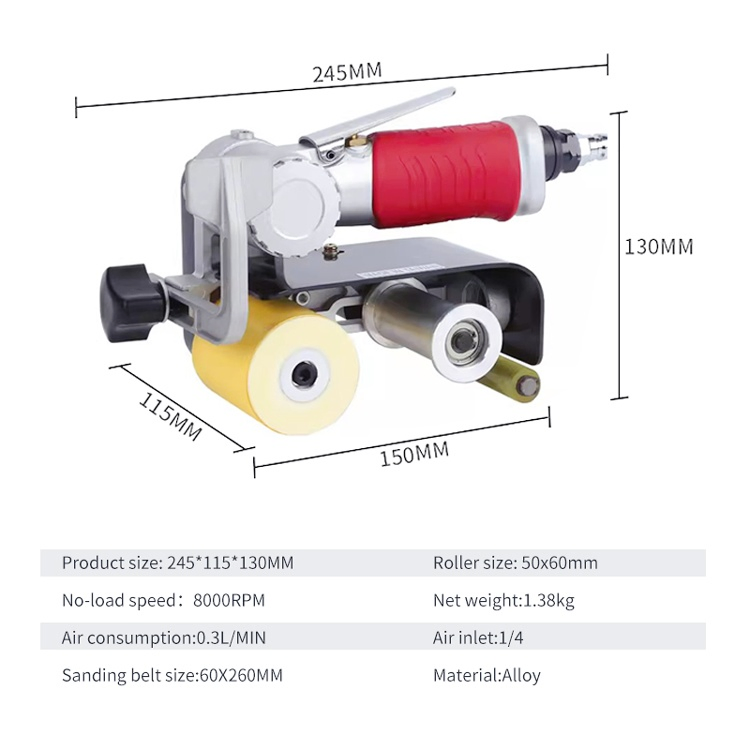 Пневматическая ленточная шлифмашина Rivfast SD739