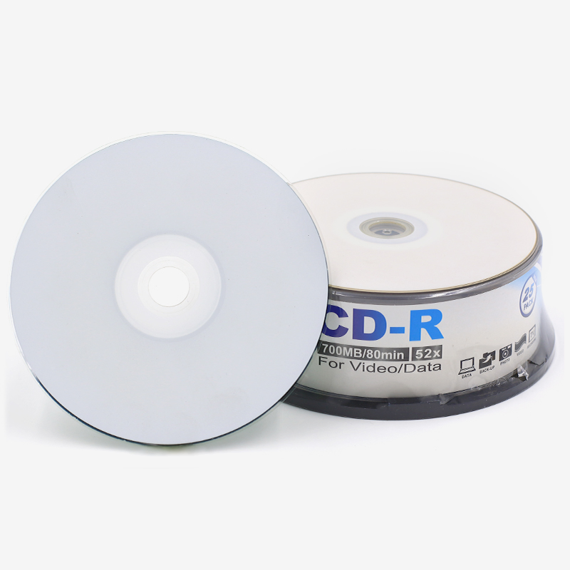 Чистые CD-R диски 700 МБ, 52X, для записи