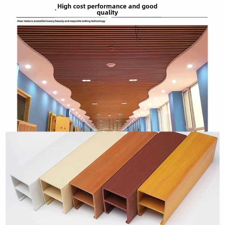 Premium Brushed Aluminum Strip Ceiling for Commercial Exhibition Halls