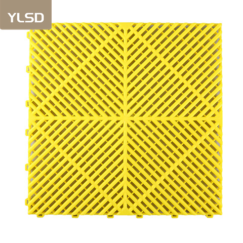 Anti-Slip Durable PVC Garage Interlocking Floor Tiles Car Wash Shop Floor